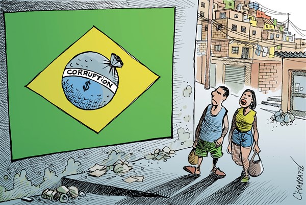 Resultado de imagem para brazil cartoon corruption