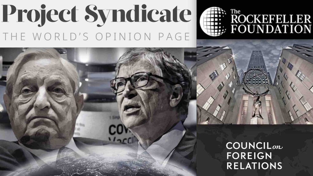 Project Syndicate de Soros e Gates promove a guerra na Ucrânia, tal como o CFR de Rockefeller e a Chatham House britânica